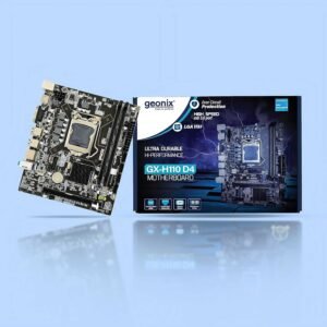 Geonix GX-H110 D4 LGA 1151 Socket Motherboard, Supports DDR4 RAM, Intel 6th & 7th Gen CPUs, with Integrated M.2 Slot
