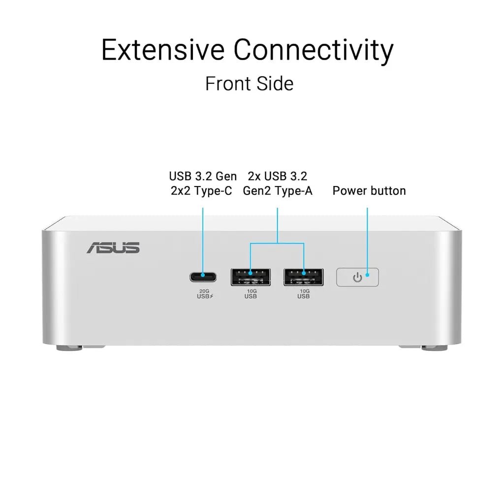 ASUS NUC 15 Pro+ AI Mini PC Kit - Intel Core Ultra 9 285H, Intel Arc Graphics, Wi-Fi 7, 2.5G LAN, Dual Thunderbolt 4 Barebone