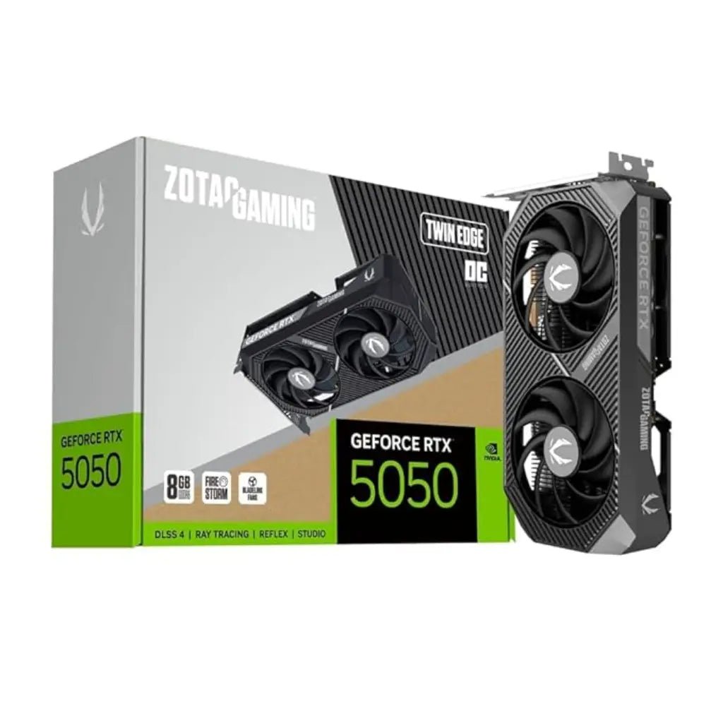 ZOTAC Gaming GeForce RTX 5050 Twin Edge OC 8GB GDDR6 Graphics Card - High Performance GPU