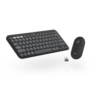 Logitech Pebble 2 Wireless Bluetooth Keyboard and Mouse Combo with Logi Bolt Receiver