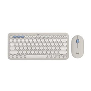 Logitech Pebble 2 Multi-Device Bluetooth Wireless Keyboard and Mouse Combo - Tonal Sand