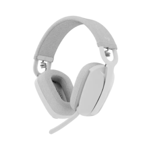 Logitech Zone Vibe 100 Lightweight Wireless Over-Ear Headphones with Noise-Cancelling Microphone - Off White