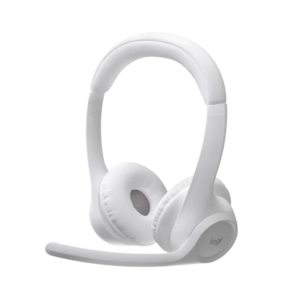 Logitech Zone 300 Lightweight Wireless Bluetooth Headset with Noise-Cancelling Microphone - Off White