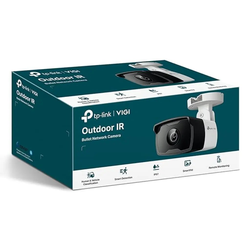 TP-Link VIGI C320I 2MP 2.8mm Outdoor IR Bullet Network Security Camera with Built-In Microphone and IP67 Weatherproof Rating