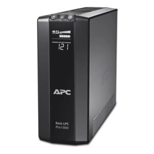 APC Back-UPS Pro 1000VA/600W Uninterruptible Power Supply (UPS) with LCD Display, Automatic Voltage Regulation (AVR), and Battery Backup
