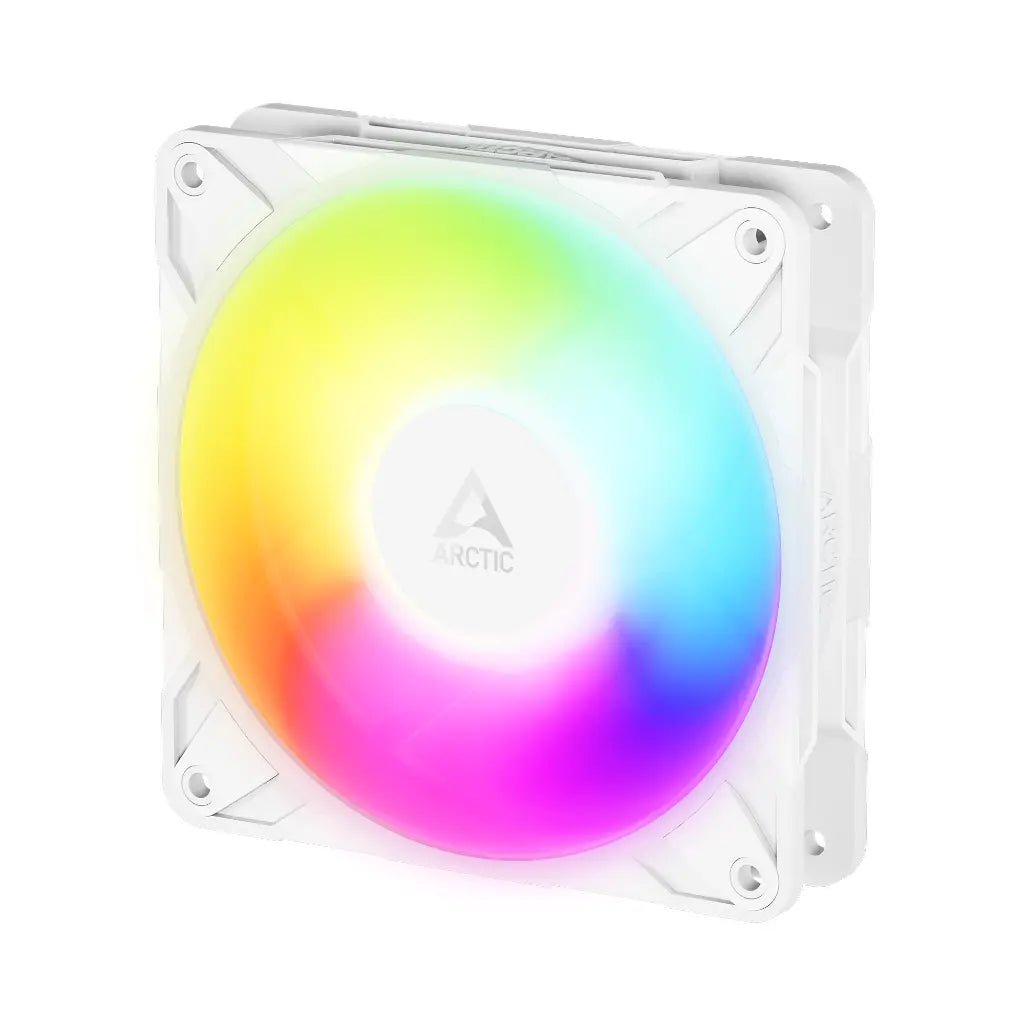 ARCTIC P12 Pro Reverse A-RGB 120mm PWM High-Performance Case Fan - White