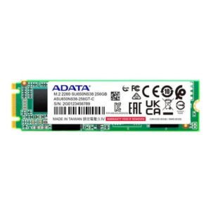 ADATA SU650 256GB M.2 2280 SATA III 3D NAND Internal Solid State Drive for Desktops and Laptops