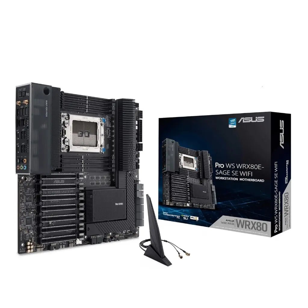 ASUS Pro WS WRX80E-SAGE SE WIFI AMD Threadripper Pro Workstation Motherboard (sWRX8 Socket, DDR4, EEB)