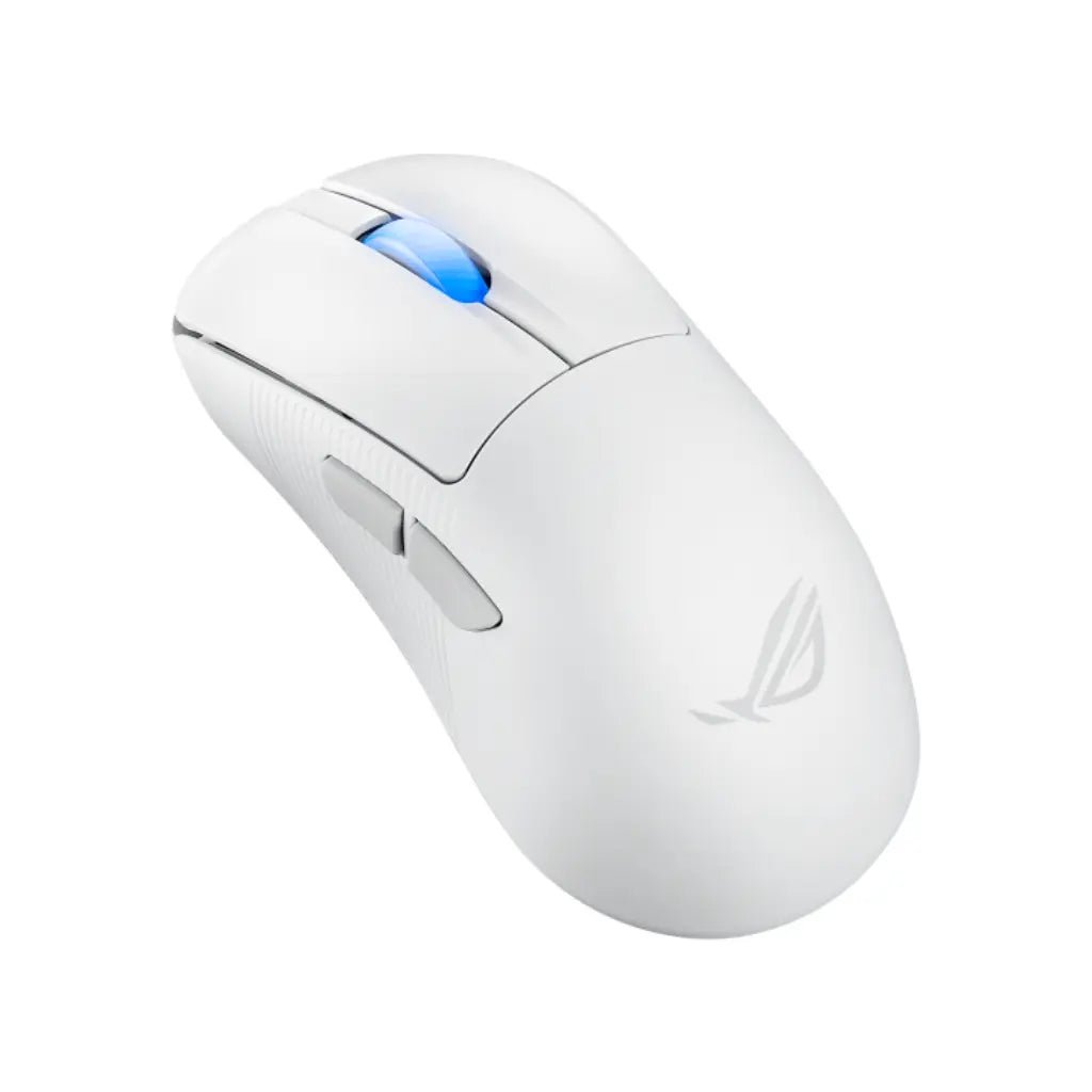 ASUS ROG Keris II Ace Ultra-Lightweight Wireless Gaming Mouse, 42000 DPI Optical Sensor, Ergonomic Design - Moonlight White