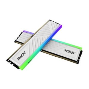 XPG SPECTRIX D35G RGB 64GB (2x32GB) DDR4 3200MHz CL16 Low-Profile Gaming Desktop RAM Kit - White, Intel XMP 2.0 Ready