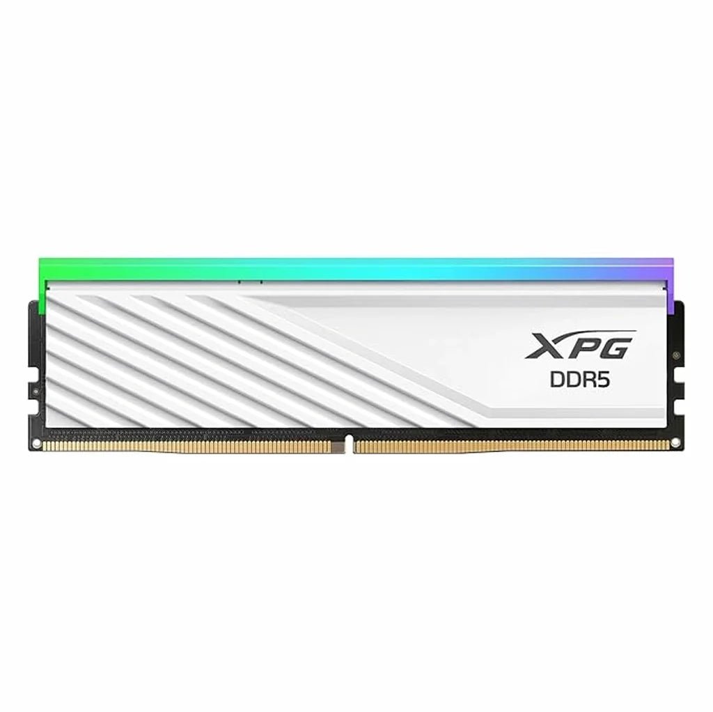 XPG LANCER BLADE RGB 16GB (1x16GB) DDR5 6000MHz CL36 Low-Profile Gaming Desktop RAM - White - Intel XMP 3.0 & AMD EXPO Ready