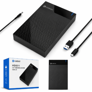 Cablet HD3511 3.5-inch SATA HDD Enclosure, USB 3.0 External Hard Drive Case