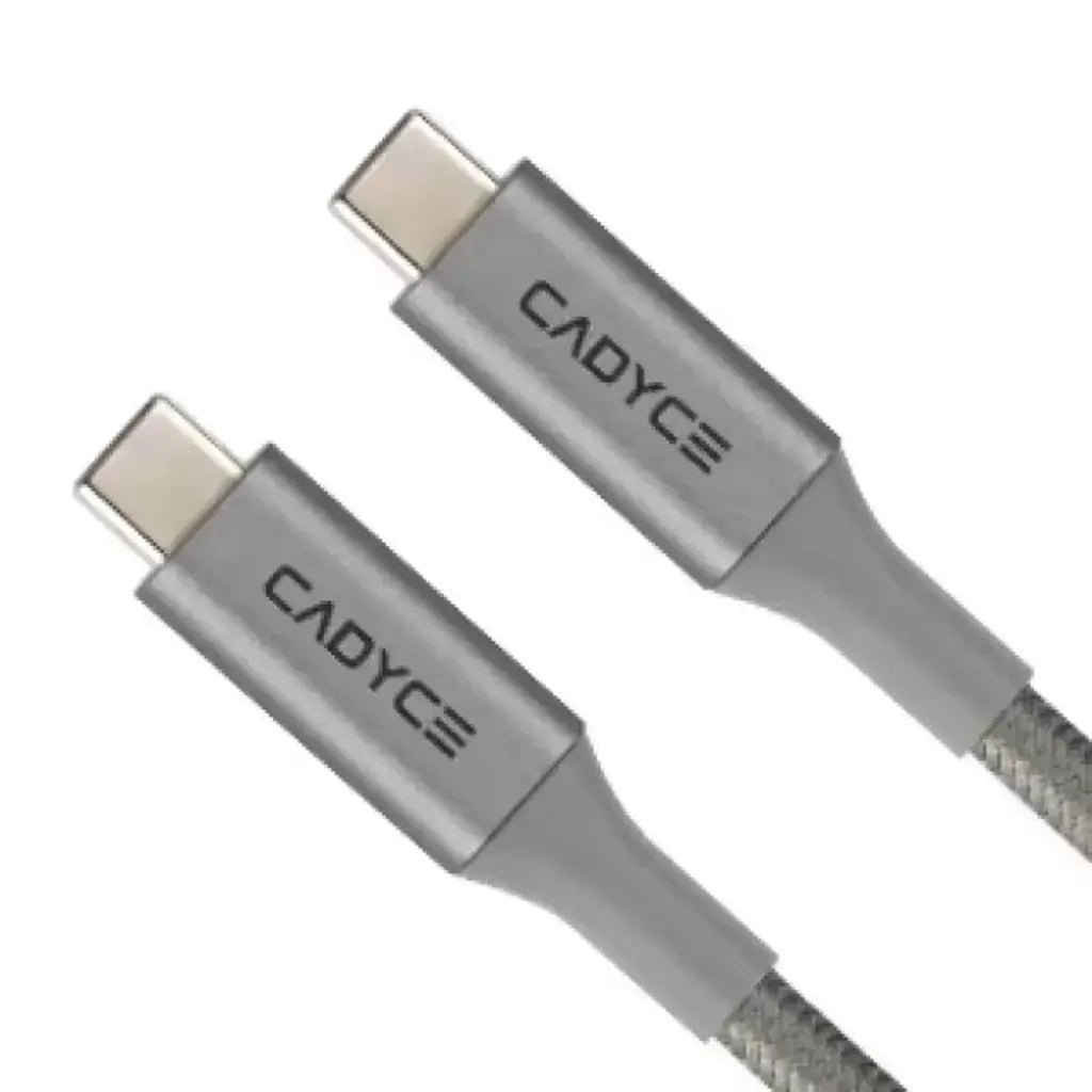 Cadyce CA-C2C 1.2M USB-C to USB-C Fast Sync & Charge Cable - CADMiUM Space Gray