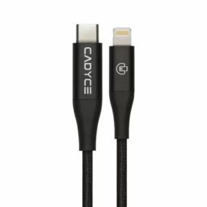Cadyce CA-CLC USB-C to Lightning Fast Charging Cable, 1.2 Meters - Black