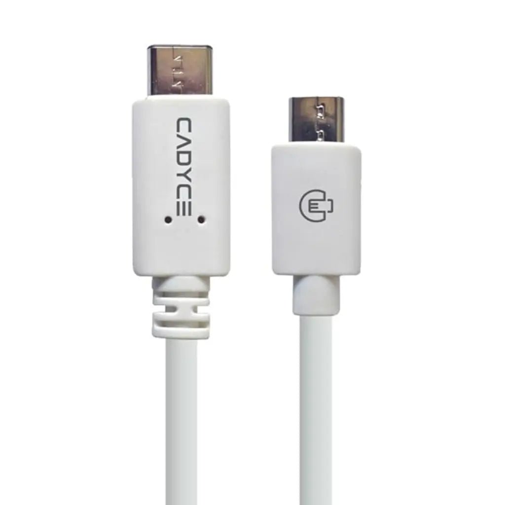 Cadyce USB-C to Micro USB 2.0 Sync and Charge Cable, 1 Meter, White