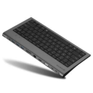 Cadyce CA-KBDS USB-C Keyboard with Integrated Multi-Port Docking Station