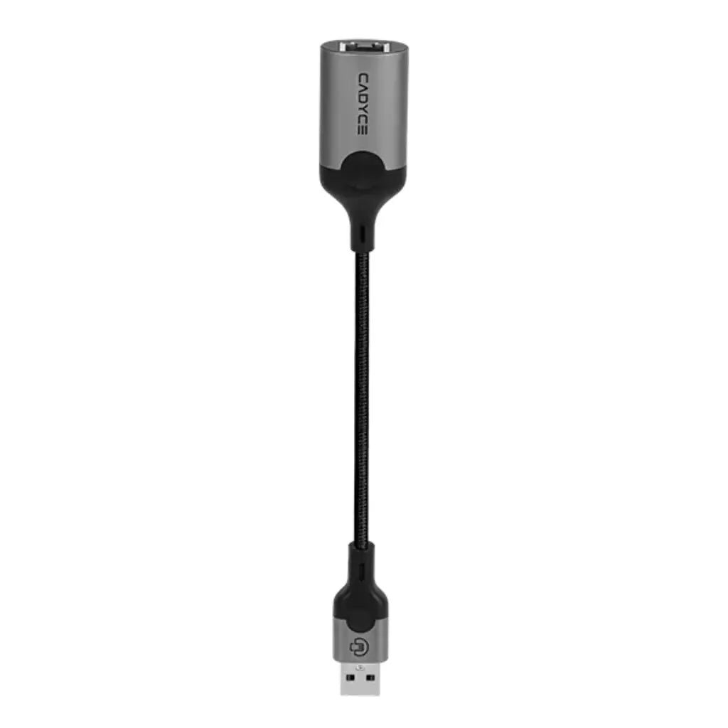 Cadyce CA-U2E USB 2.0 to Fast Ethernet Network Adapter (10/100Mbps) - Compatible with Windows, Mac, Linux, and Android