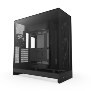 NZXT H9 Flow Premium Dual-Chamber Mid-Tower ATX Case with Tempered Glass Panels and High-Performance Airflow