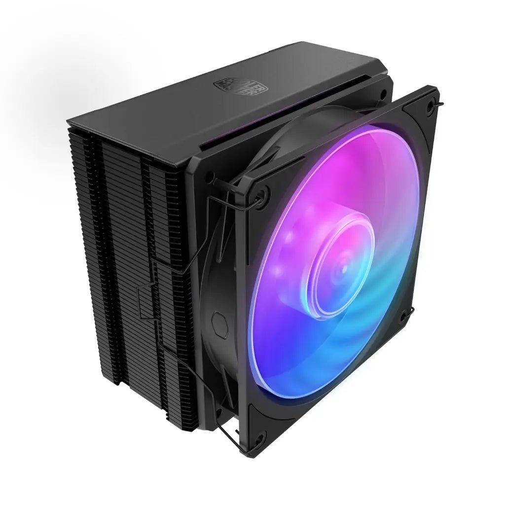 Cooler Master Hyper 212 3DHP Black ARGB CPU Air Cooler with 3DHP Heat Pipe Technology - High Performance Cooling Solution