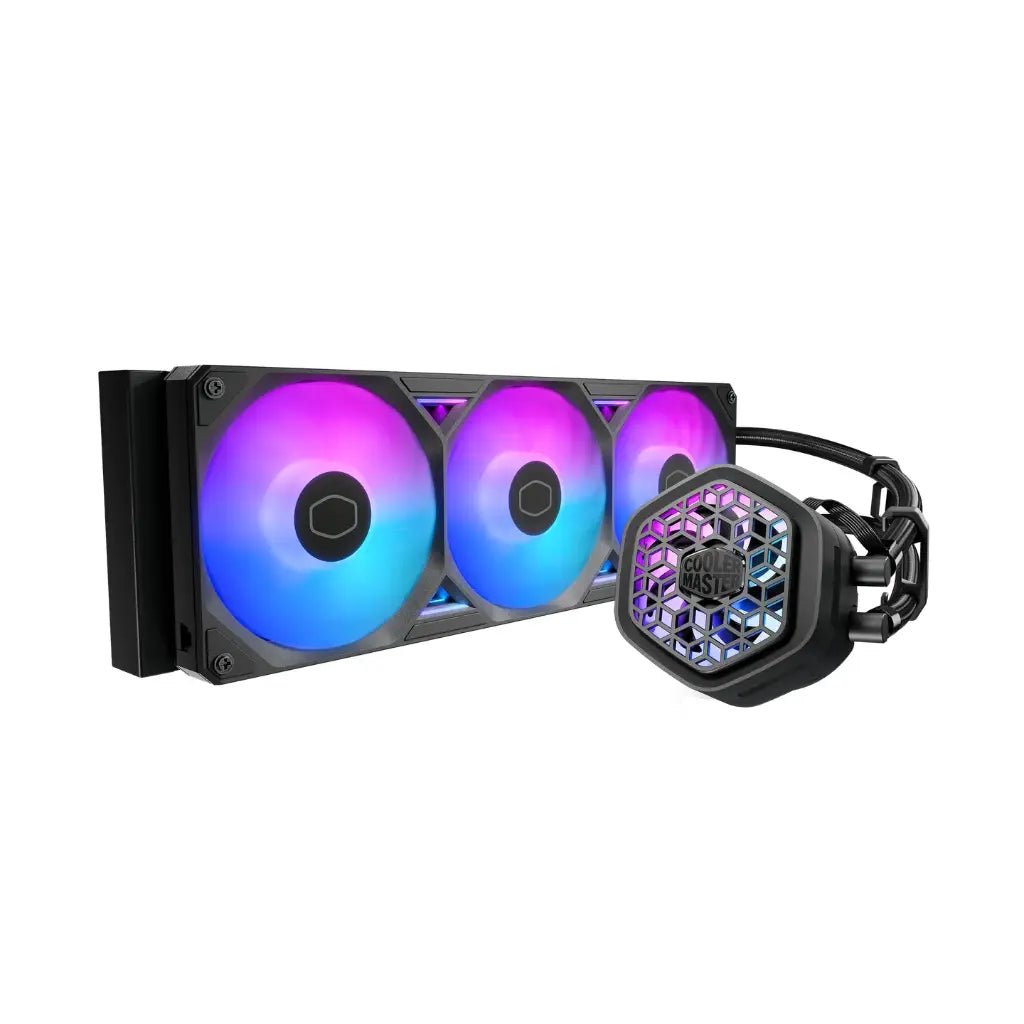 Cooler Master MasterLiquid Atmos II 360mm ARGB Liquid CPU Cooler with VRM Fan - Black