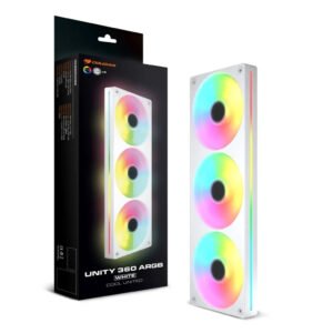 Cougar Unity 360 FW ARGB 360mm Single-Frame PWM Case Fan - White Edition