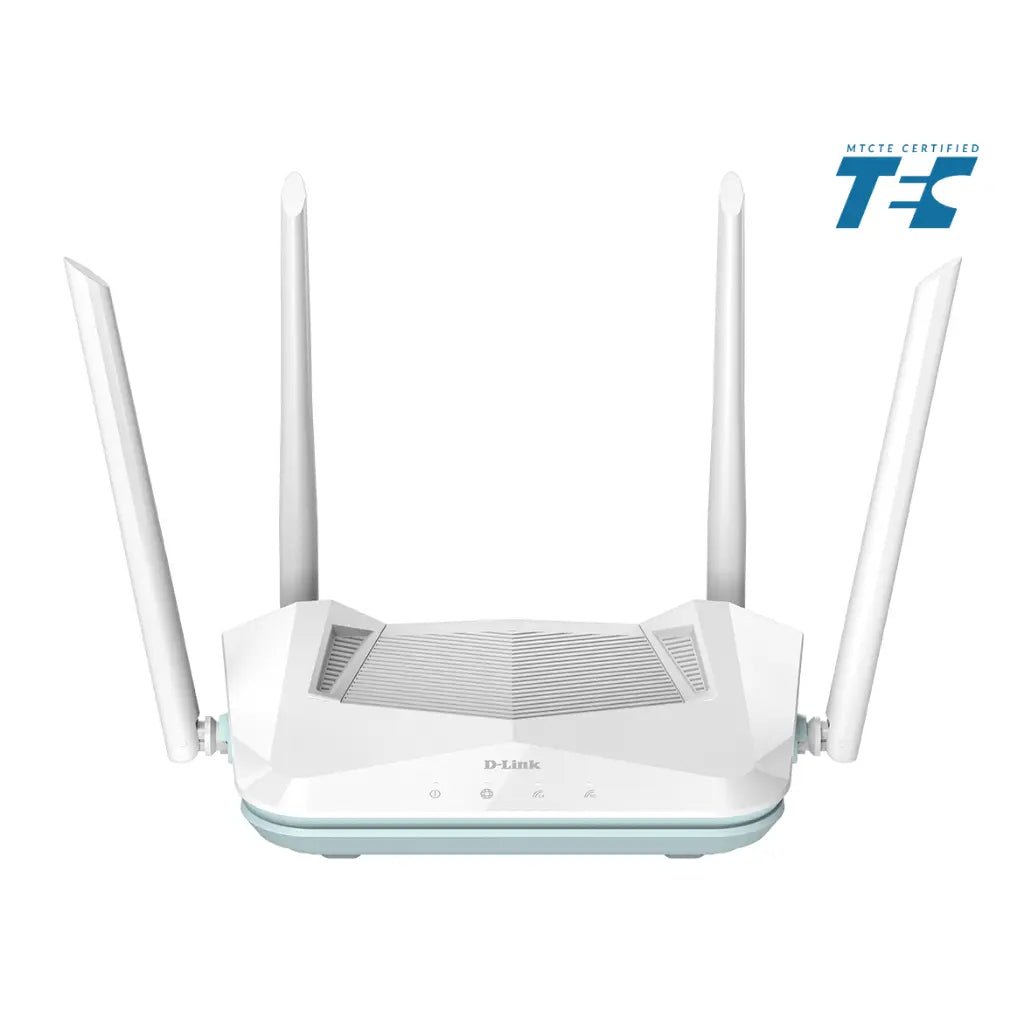 D-Link EAGLE PRO AI AX1500 Dual-Band Wi-Fi 6 Smart Router with Mesh Support and WPA3 Security