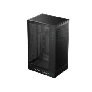 DeepCool CH270 Digital High-Airflow Vertical Micro-ATX PC Gaming Case with Real-Time Display