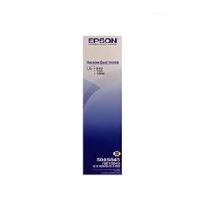 Epson C13S015643 Black Fabric Ribbon Cartridge for LQ-1150 and LQ-1310 Dot Matrix Printers