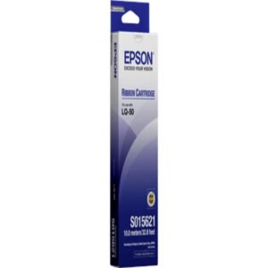 Epson LQ-50 Dot Matrix Printer Ribbon Cartridge, Black (C13S015621)