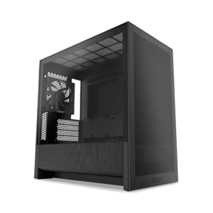 NZXT H3 Flow Compact Tempered Glass Micro-ATX Mid-Tower Airflow PC Case