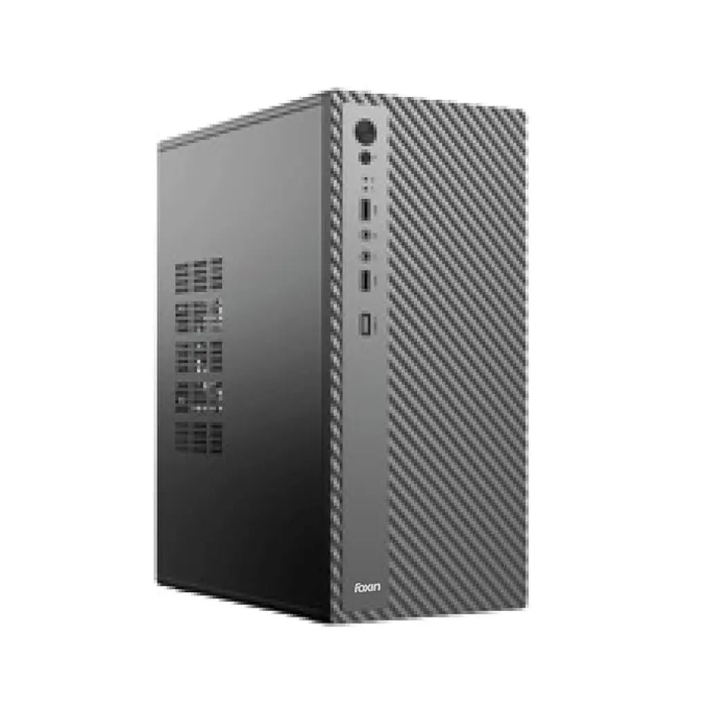 Foxin NEX 1 Series Mini Tower Computer Case - Compatible with Mini ITX & Micro ATX Motherboards, Includes 500W Power Supply