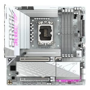 Gigabyte B860M AORUS ELITE WIFI6E ICE Intel B860 LGA1851 DDR5 Micro-ATX Motherboard - White Edition