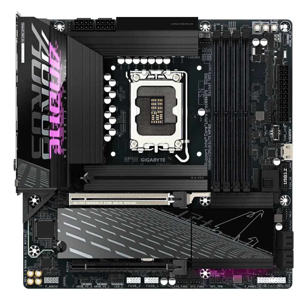 Gigabyte B860M AORUS ELITE WIFI6E Intel B860 LGA1700 DDR5 Micro-ATX Gaming Motherboard
