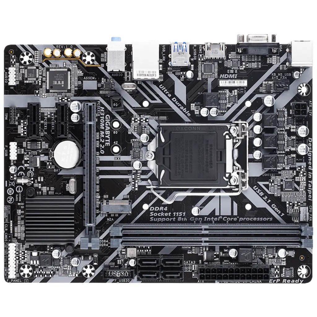 Gigabyte H310M M.2 Intel H310 LGA1151 DDR4 Micro-ATX Motherboard for 8th and 9th Gen Intel Core Processors