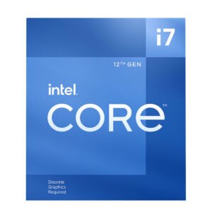 Intel Core i7-12700F 12th Gen Desktop Processor, 12 Cores, Up to 4.9GHz, 25MB Cache, LGA1700 Socket