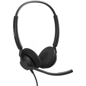Jabra Engage 40 UC Duo USB-C Wired Binaural On-Ear Headset with Advanced Noise Cancellation and Integrated Busylight