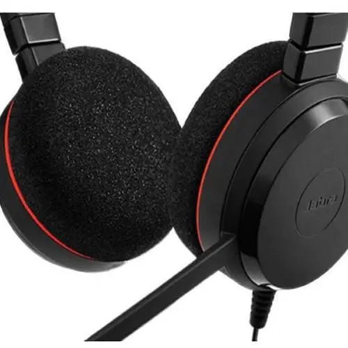 Jabra Evolve 20 MS Professional Wired Stereo Headset with Noise-Canceling Microphone, USB-A and USB-C Connectivity, Black