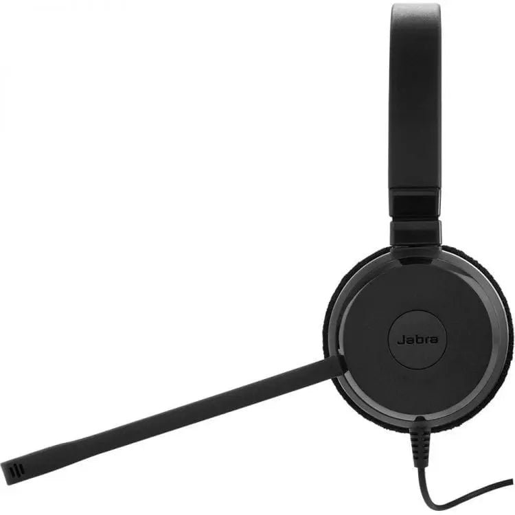 Jabra Evolve 20 MS Professional Wired Stereo Headset with Noise-Canceling Microphone, USB-A and USB-C Connectivity, Black