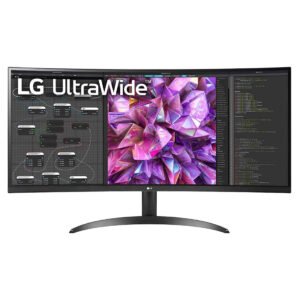 LG 34-inch QHD IPS Ultrawide Curved Monitor with USB-C and Dual Speakers (34WQ75C-B)