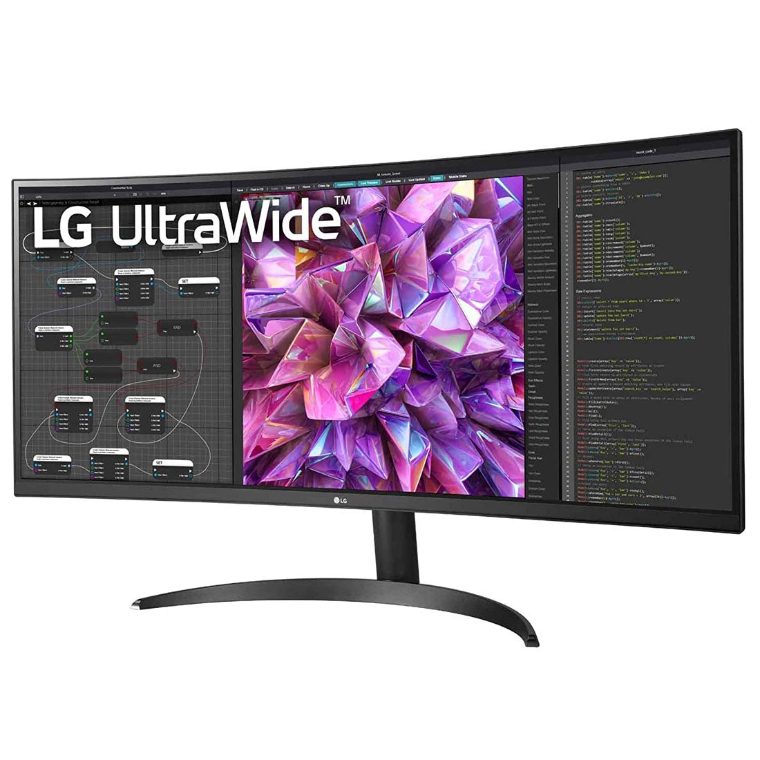 LG 34-inch QHD IPS Ultrawide Curved Monitor with USB-C and Dual Speakers (34WQ75C-B)
