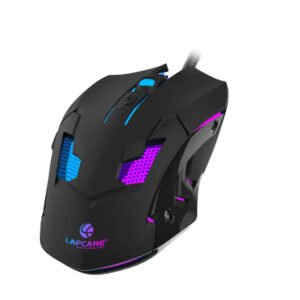 Lapcare Champ LGM-100 Ergonomic USB Wired RGB Gaming Mouse with 3600 DPI Precision Sensor