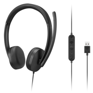 Lenovo USB-A Wired Stereo Headset Gen 2 - Professional Noise-Canceling Audio