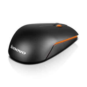 Lenovo 500 Wireless Optical Mouse, 2.4GHz Connectivity, 1000 DPI Precision, Black
