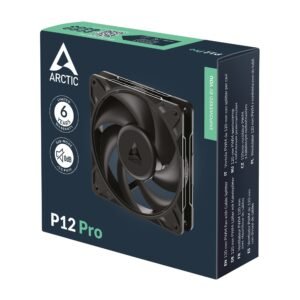 ARCTIC P12 Pro PWM 120mm High-Performance Pressure-Optimized Case Fan