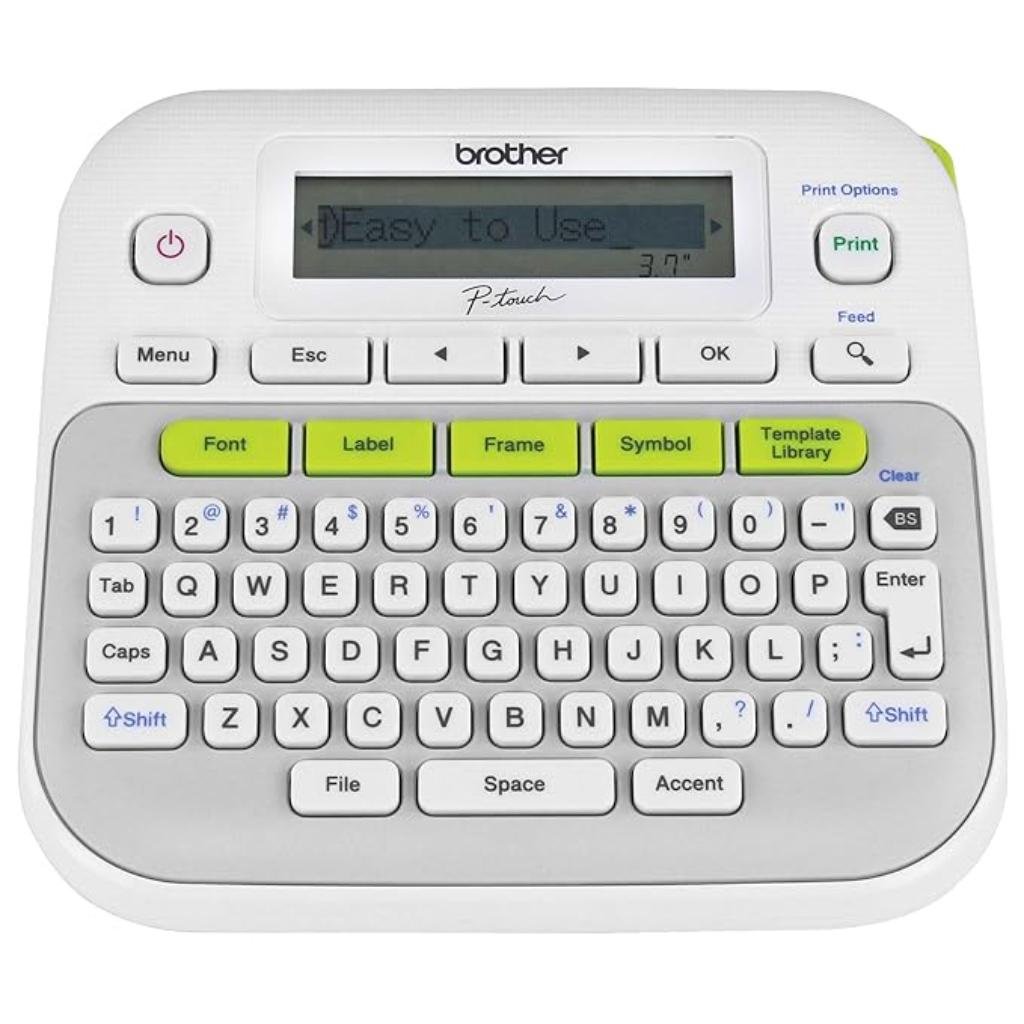 Brother PT-D210 Compact Desktop Label Maker with QWERTY Keyboard