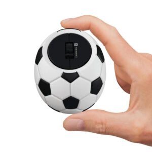 Portronics ToadPlay Football POR 3119 Mini Wireless Mouse with Dual Mode Connectivity and 2400 DPI Optical Sensor