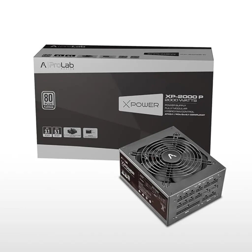 Prolab Design XPower XP-2000P 2000W ATX 3.1 80 Plus Platinum Fully Modular Power Supply Unit
