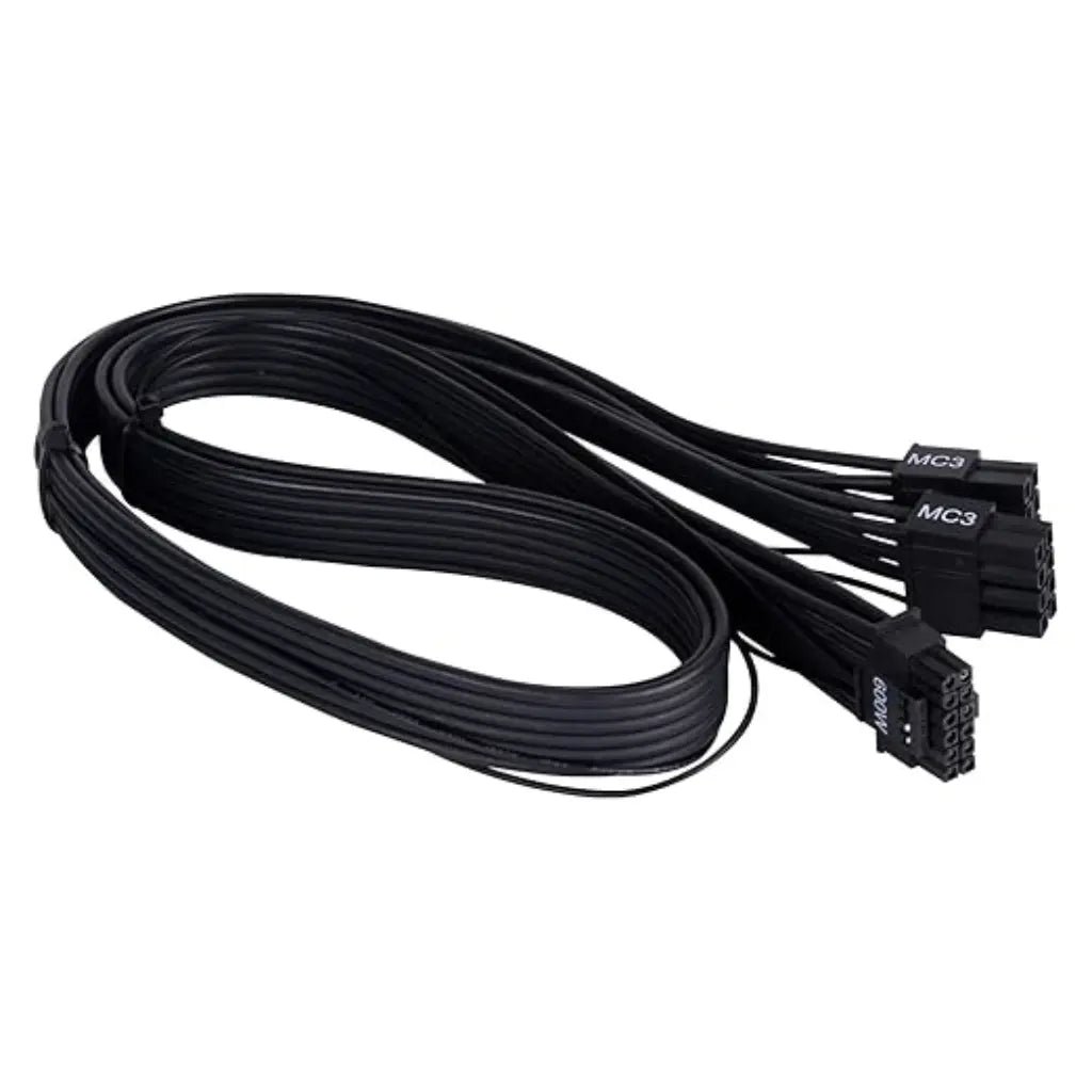 SilverStone SST-PP14-EPS 2x EPS 8-Pin to 12+4 Pin PCIe Gen5 Power Adapter Cable