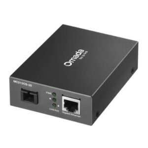 TP-Link Omada MC212CS-20 Gigabit WDM Media Converter, Single Mode Fiber, Up to 20km Range