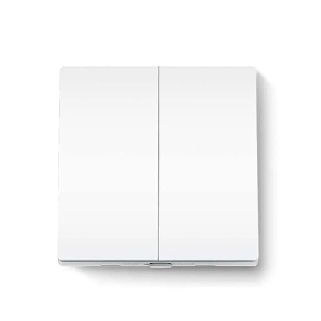 TP-Link Tapo S220 Smart Wi-Fi Light Switch, 2-Gang 1-Way, No Neutral Wire Required, Battery Powered